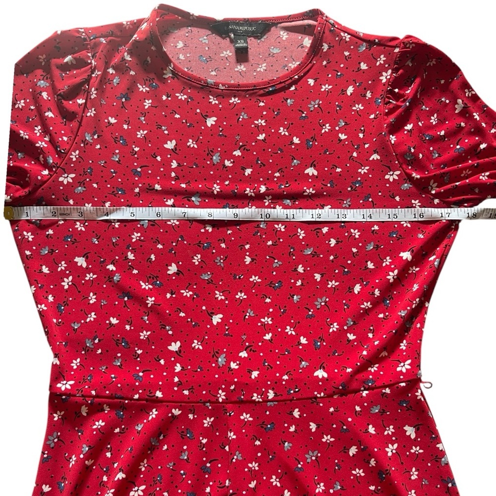 Banana Republic Factory Red Long Sleeve Dress Size XS - Picture 5 of 9
